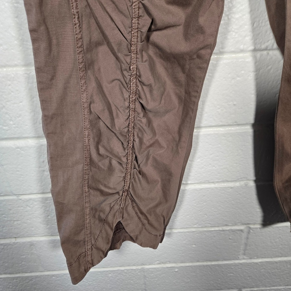 XCVI Wearables Ruched Cargo Crop Pants Large Utility Gorpcore Y2K Capri Spears - Picture 4 of 8